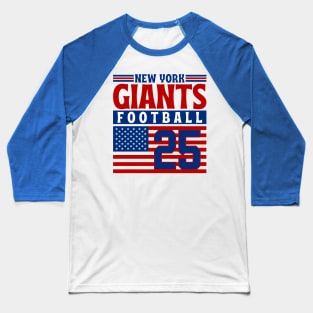 New York Giants 1925 American Flag Football Baseball T-Shirt